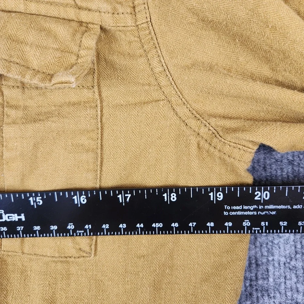 Old Navy Jacket Womens Mustard Brown Utility Field XS Full Zip Drawstring Waist - Picture 8 of 11